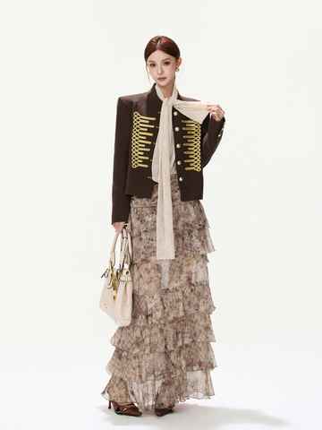 HERITAGE NAPOLEON CROPPED JACKET