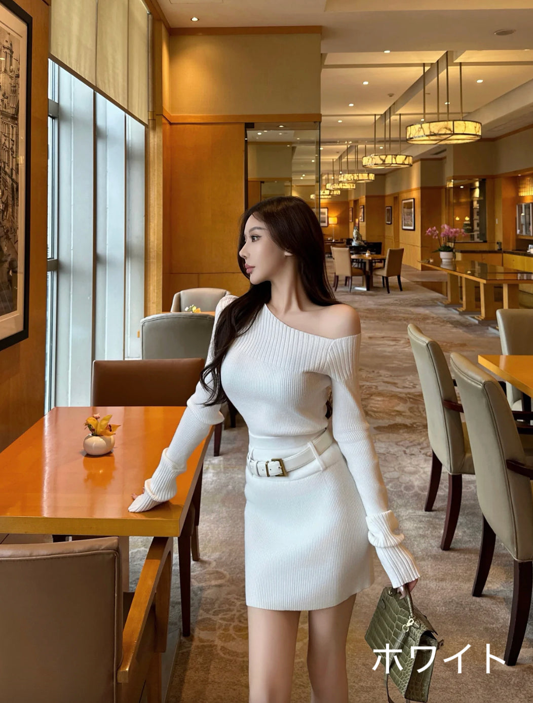 ELEGANT OF KNIT TWO-PIECE SET