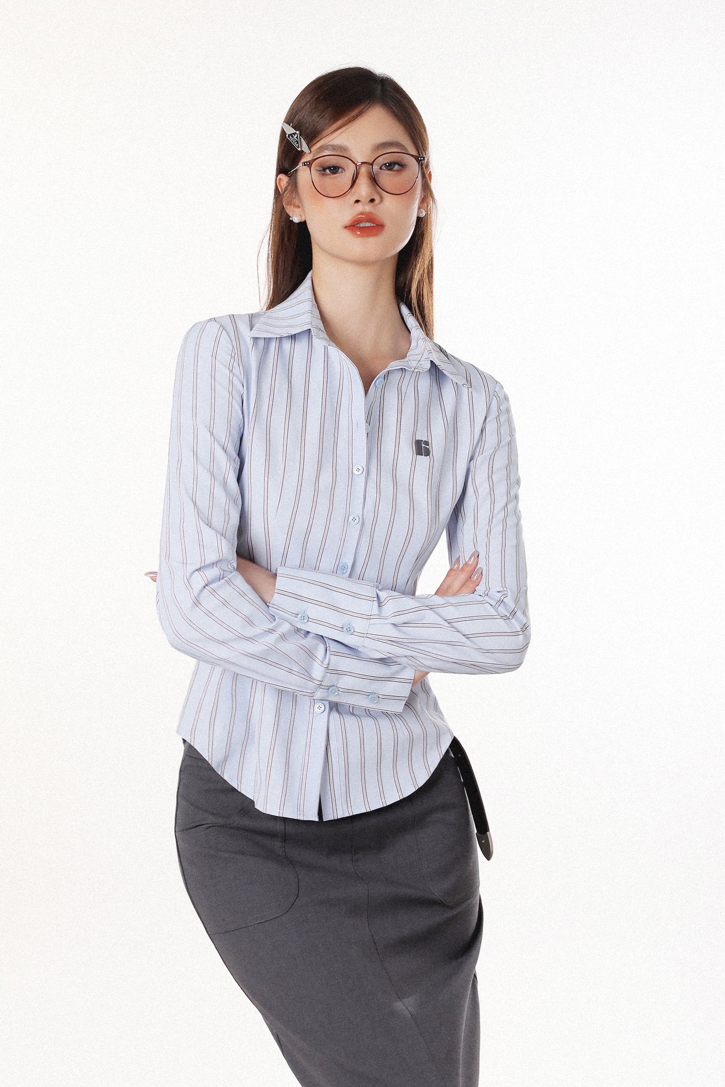 STRIPED WAIST SHIRT