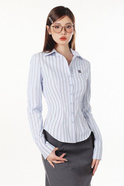 STRIPED WAIST SHIRT