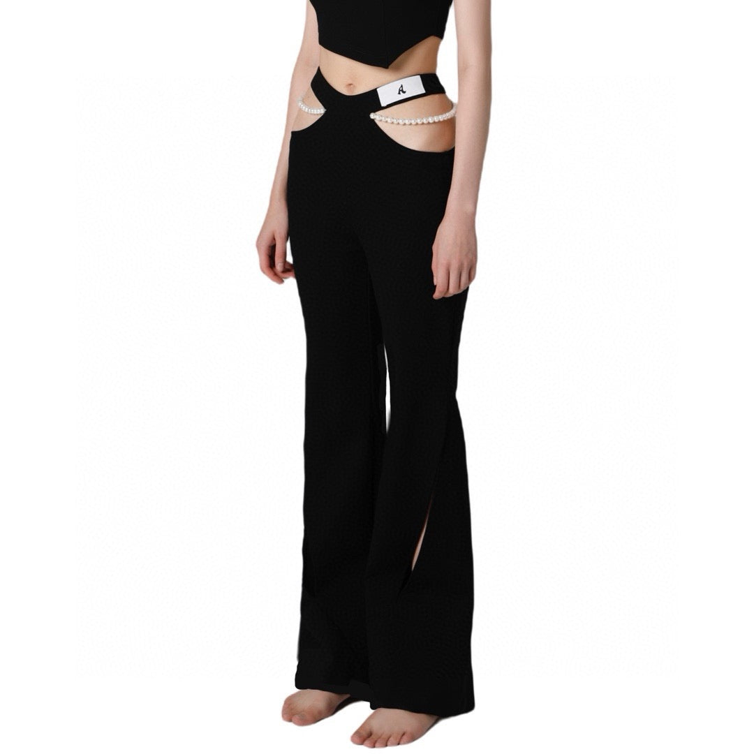 BLACK PEARL EMBELLISHED TOP & PANTS