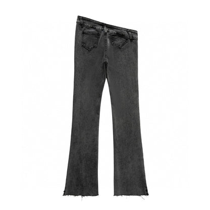 PATCH WORK  BOOT CUT DENIM BLUE/BLACK