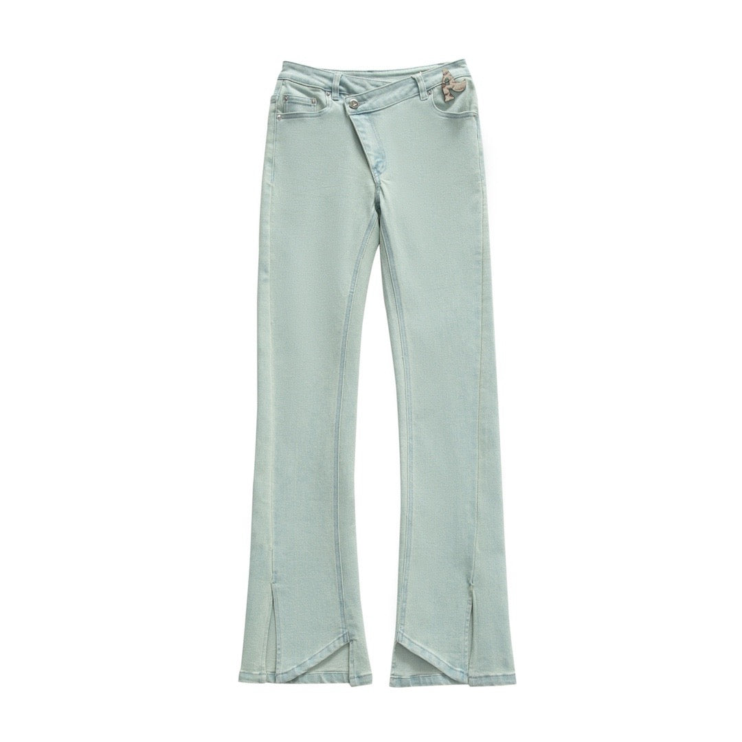 SPLIT BOOT CUT DENIM ( 3 COLORS )