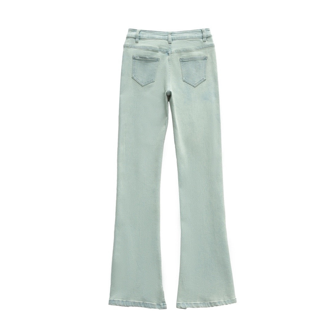 SPLIT BOOT CUT DENIM ( 3 COLORS )