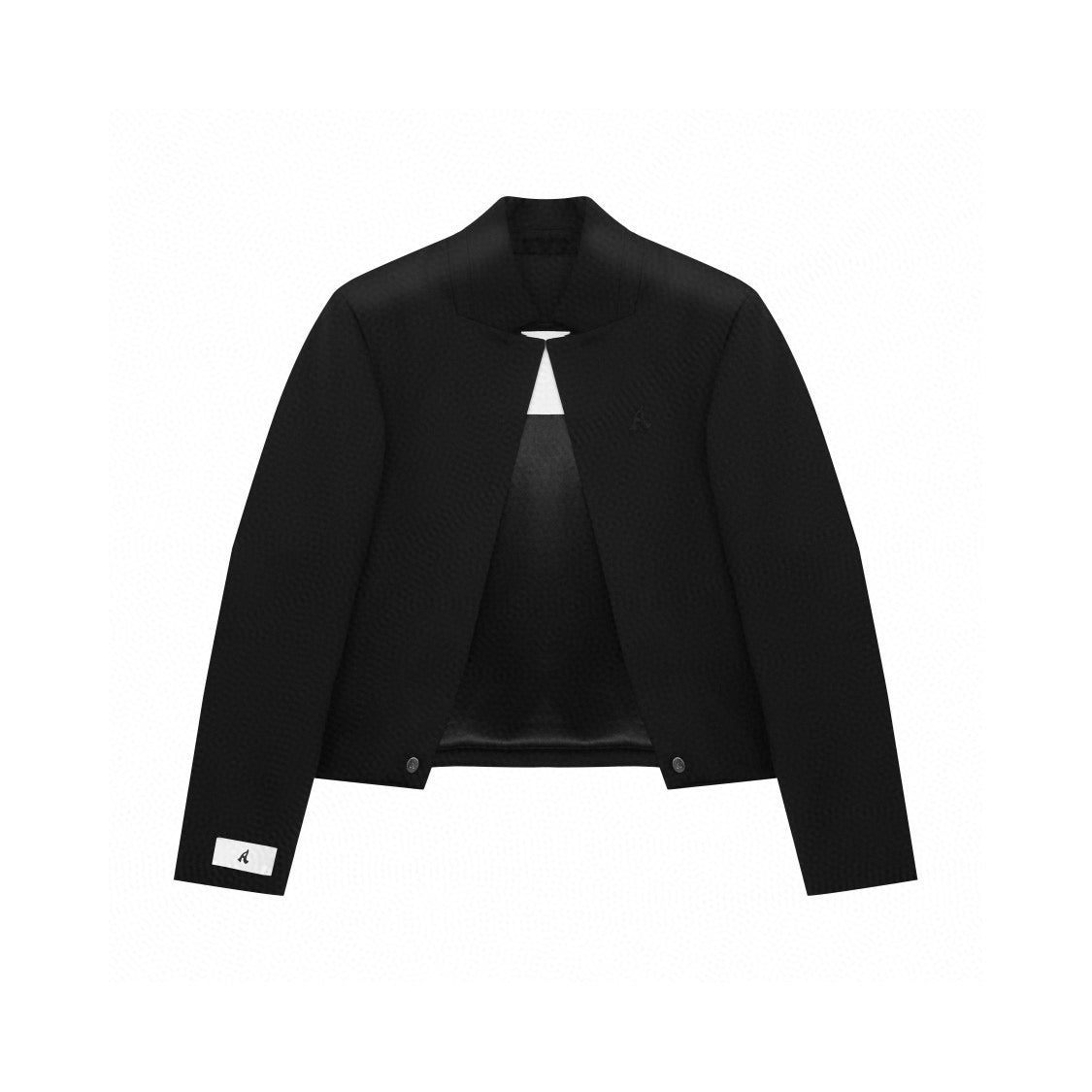 INVERTED V BACK JACKET BLACK/BROWN