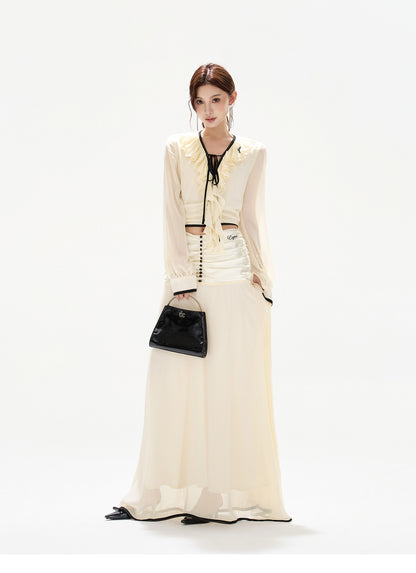 FRENCH SHEER CHIFFON SET