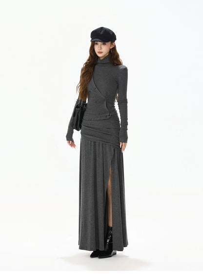 VINTAGE DOUBLE-BREASTED KNIT SET