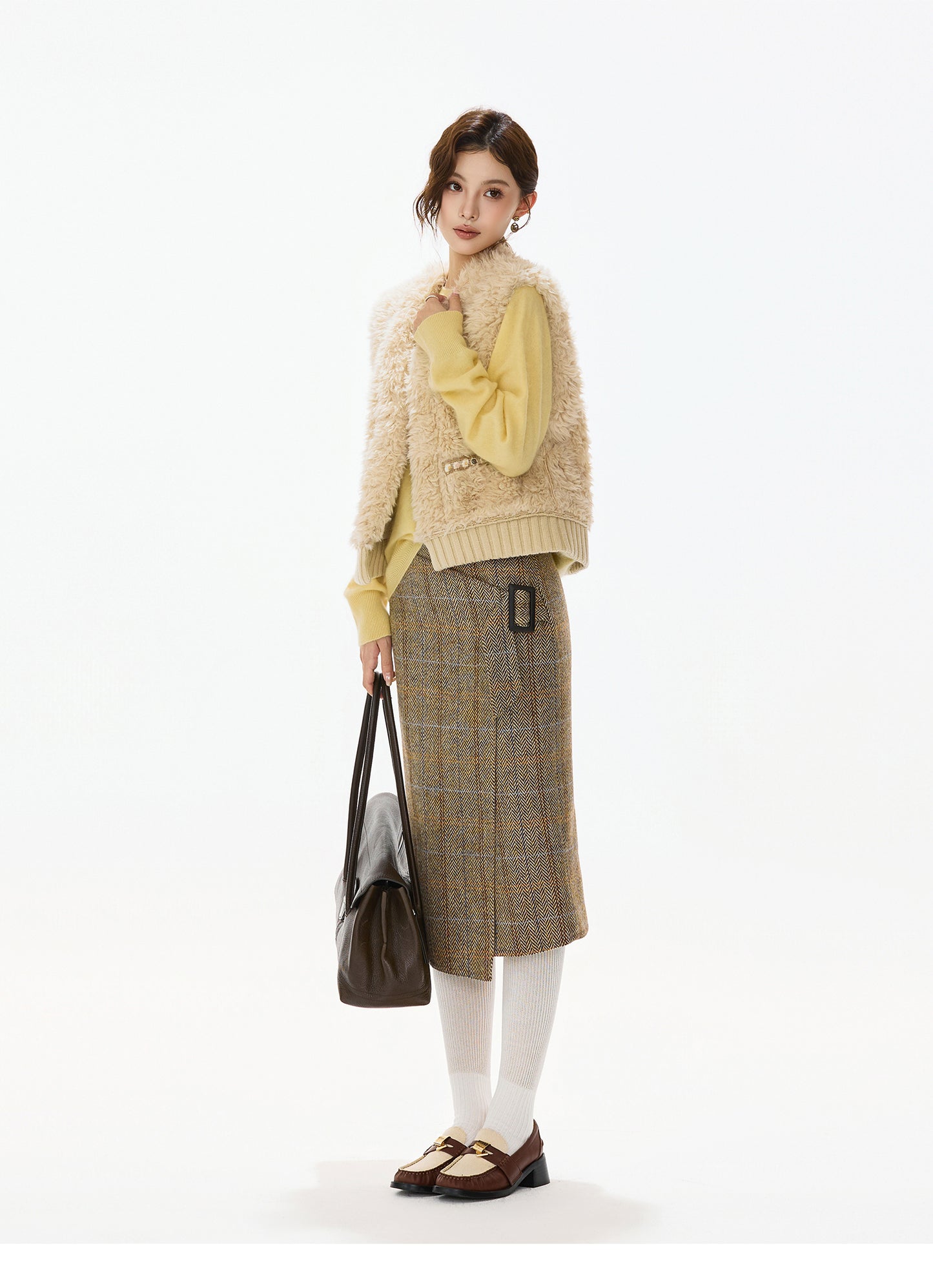 REVERSIBLE SHEARLING SUEDE VEST