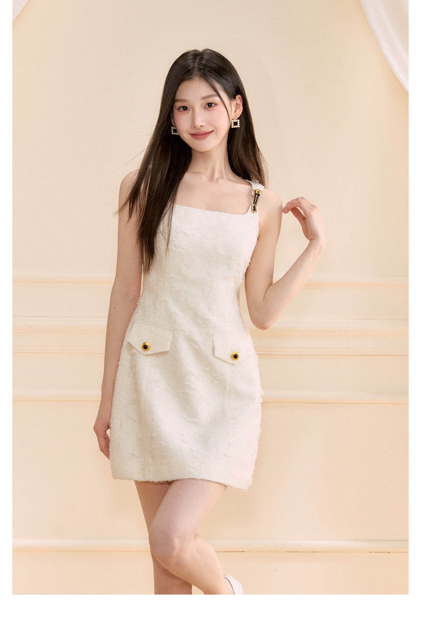 SOCIALITE-STYLE SPAGHETTI STRAP DRESS
