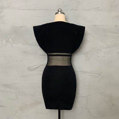 SMALL FLYING SLEEVE HIP DRESS