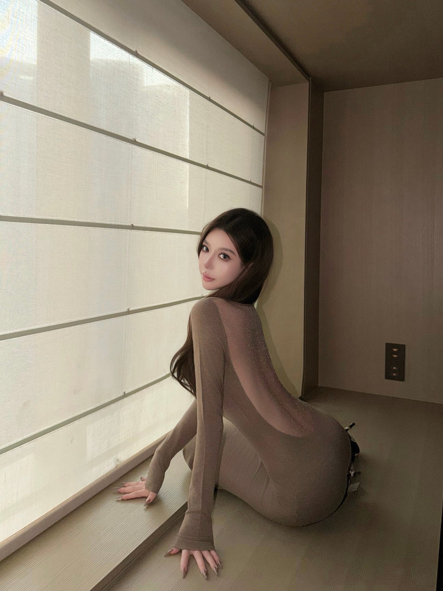 HALTER BACKLESS MERMAID KNIT DRESS