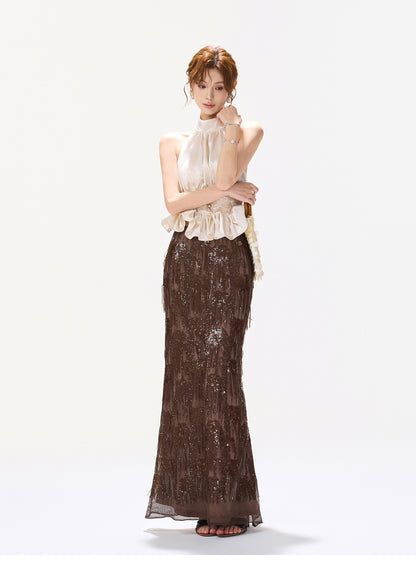 REGAL SATIN LACE SET