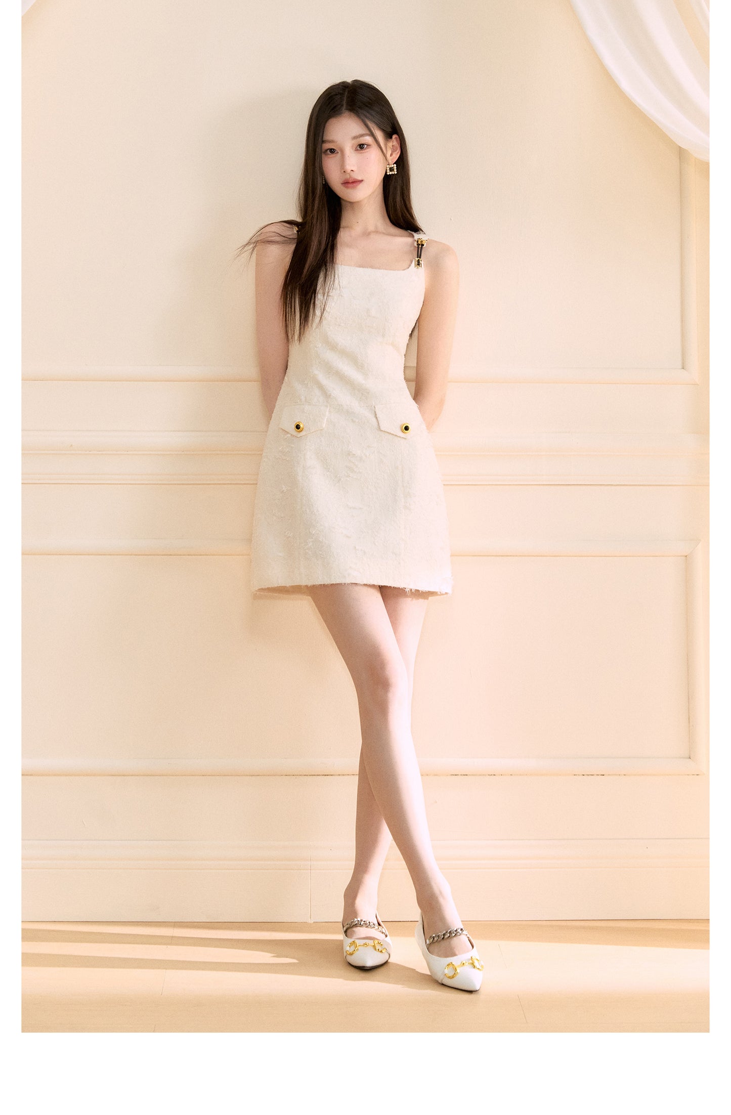 SOCIALITE-STYLE SPAGHETTI STRAP DRESS