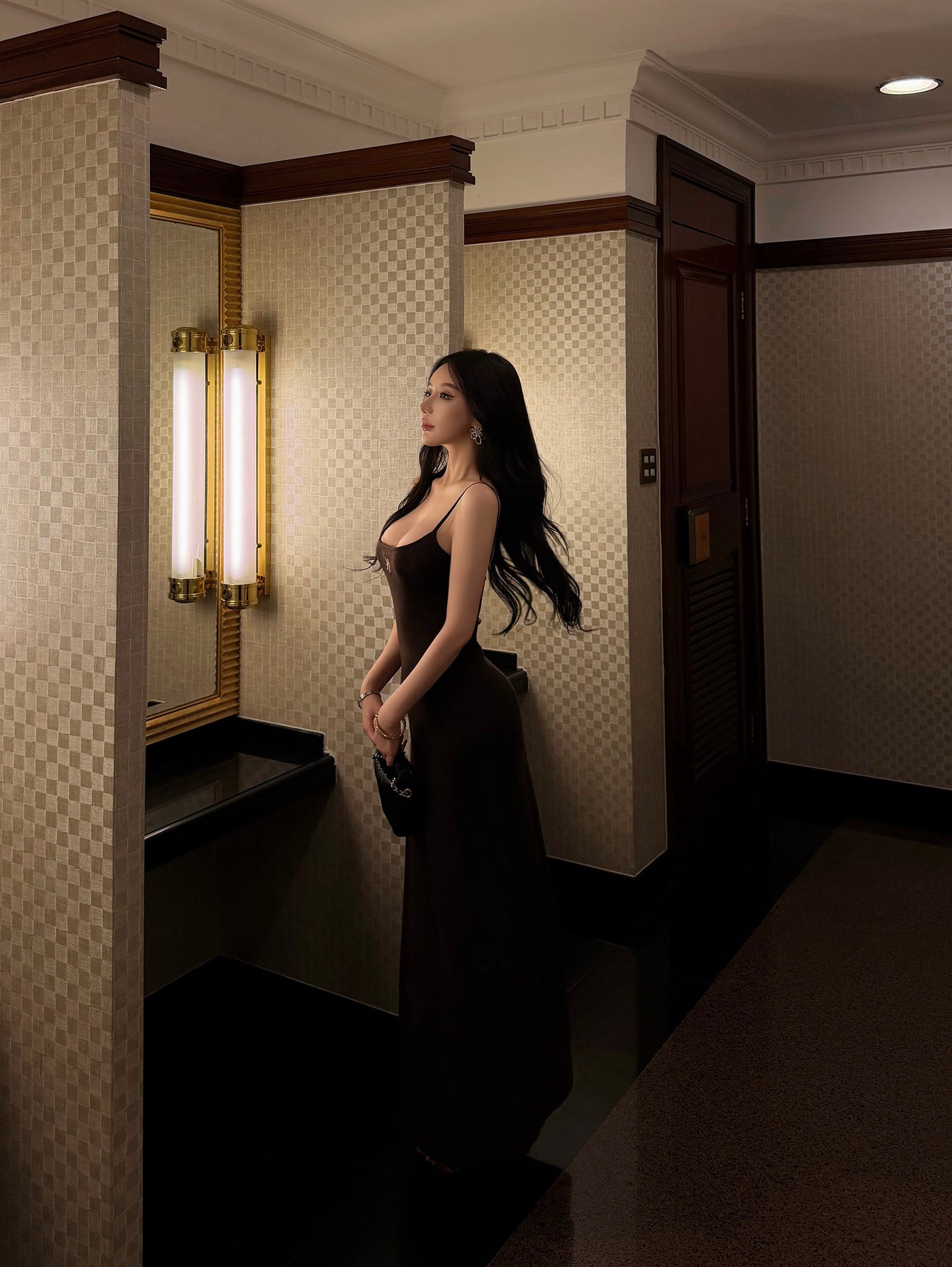 LAYERED KNIT CAMI DRESS SET