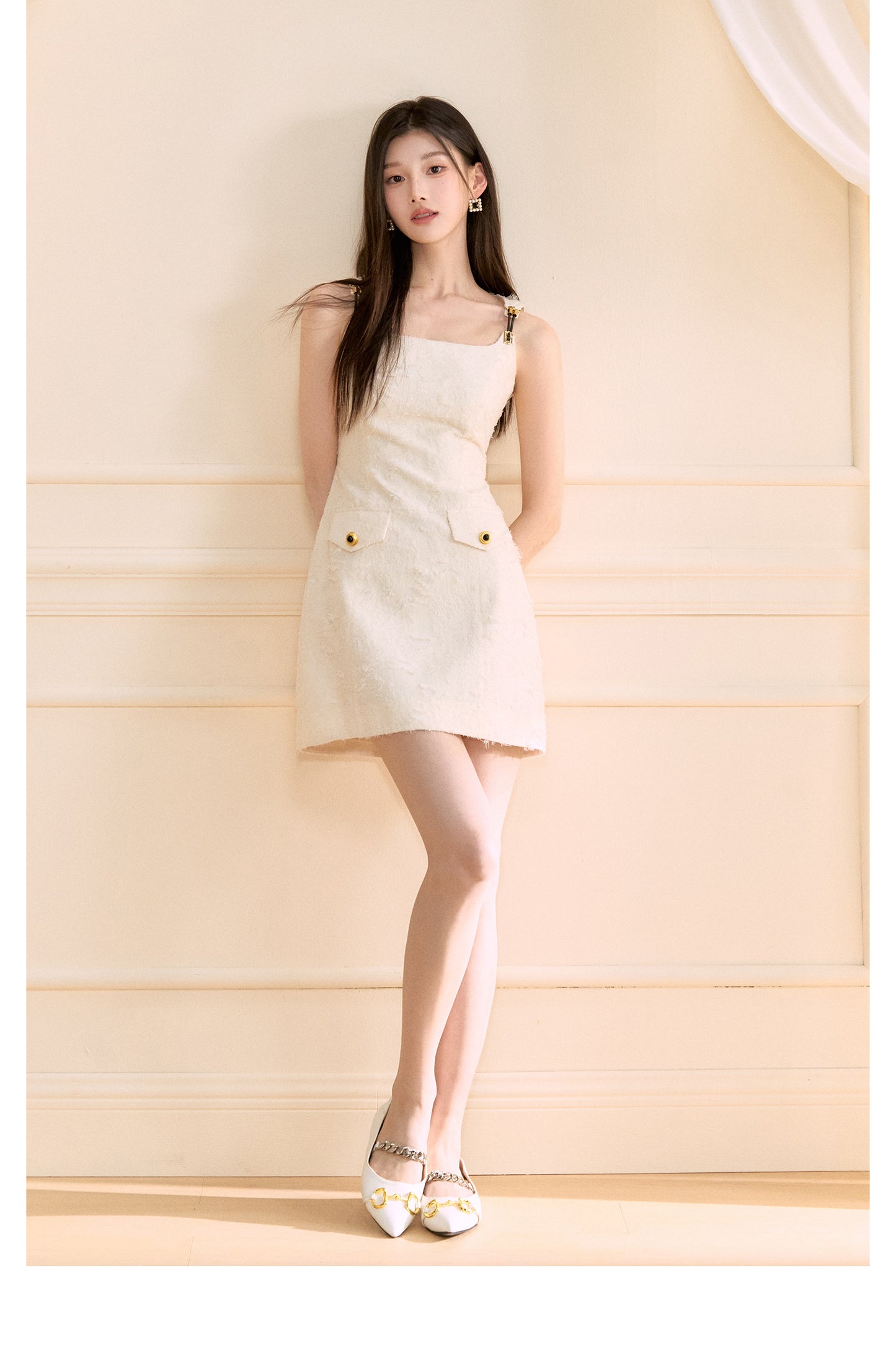 SOCIALITE-STYLE SPAGHETTI STRAP DRESS