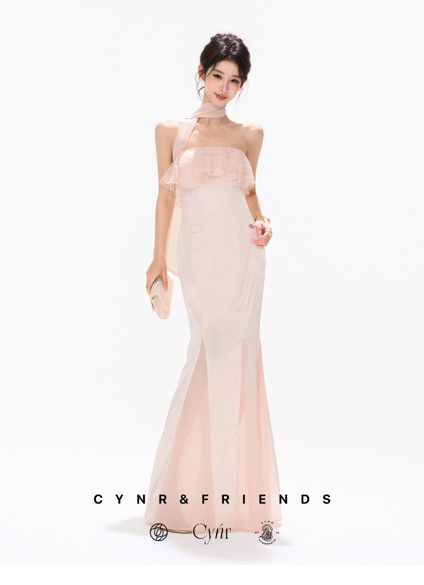 【日本在庫 】SATIN MERMAID DRESS