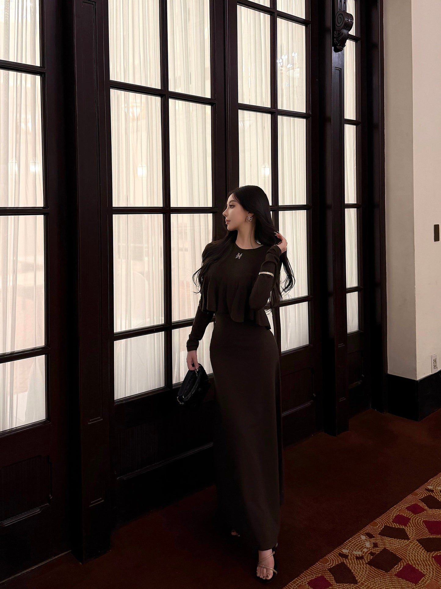 LAYERED KNIT CAMI DRESS SET