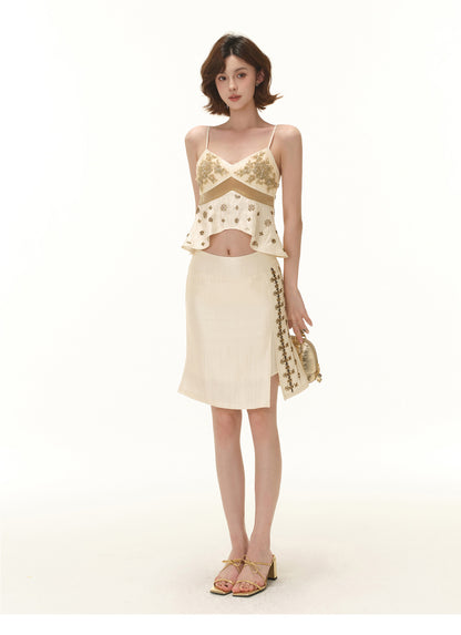 SEQUIN EMBROIDERY TWO-PIECE SET