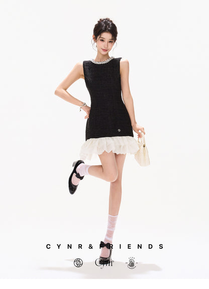 CHIC SEQUIN RUFFLE MINI DRESS