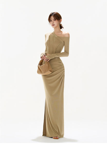 ELEGANT ASYMMETRIC KNIT SET