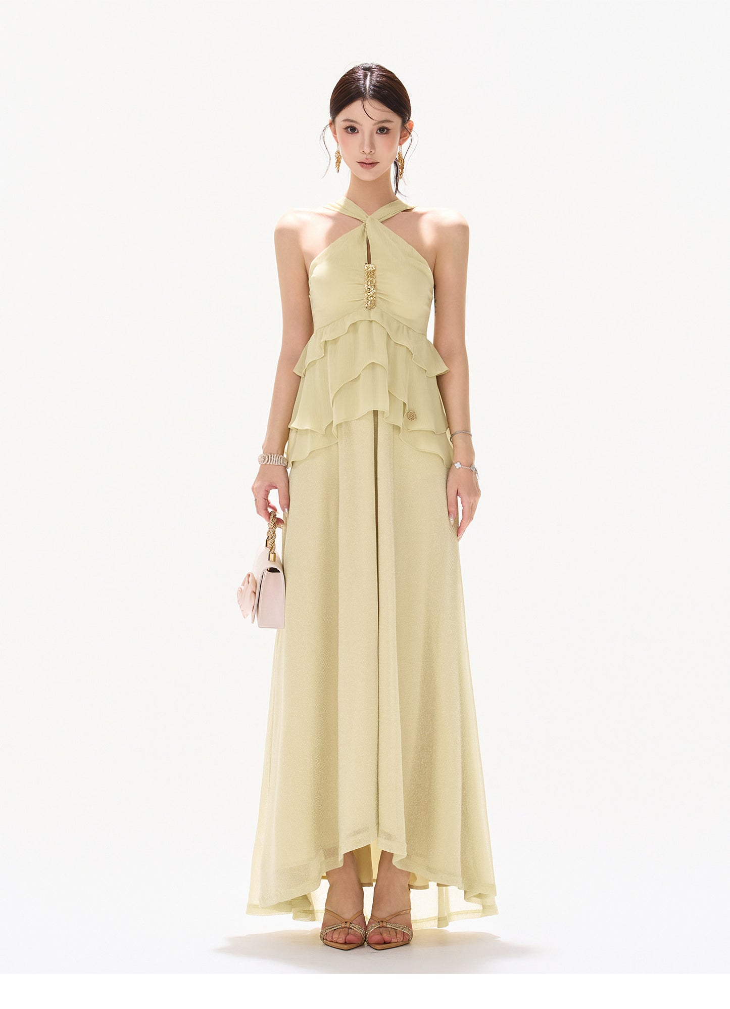 LUMINOUS VEIL DRESS