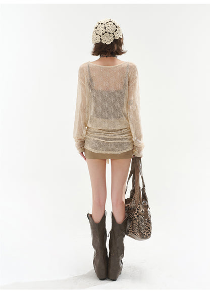 LAZY STYLE OFF-SHOULDER CAPE DRESS