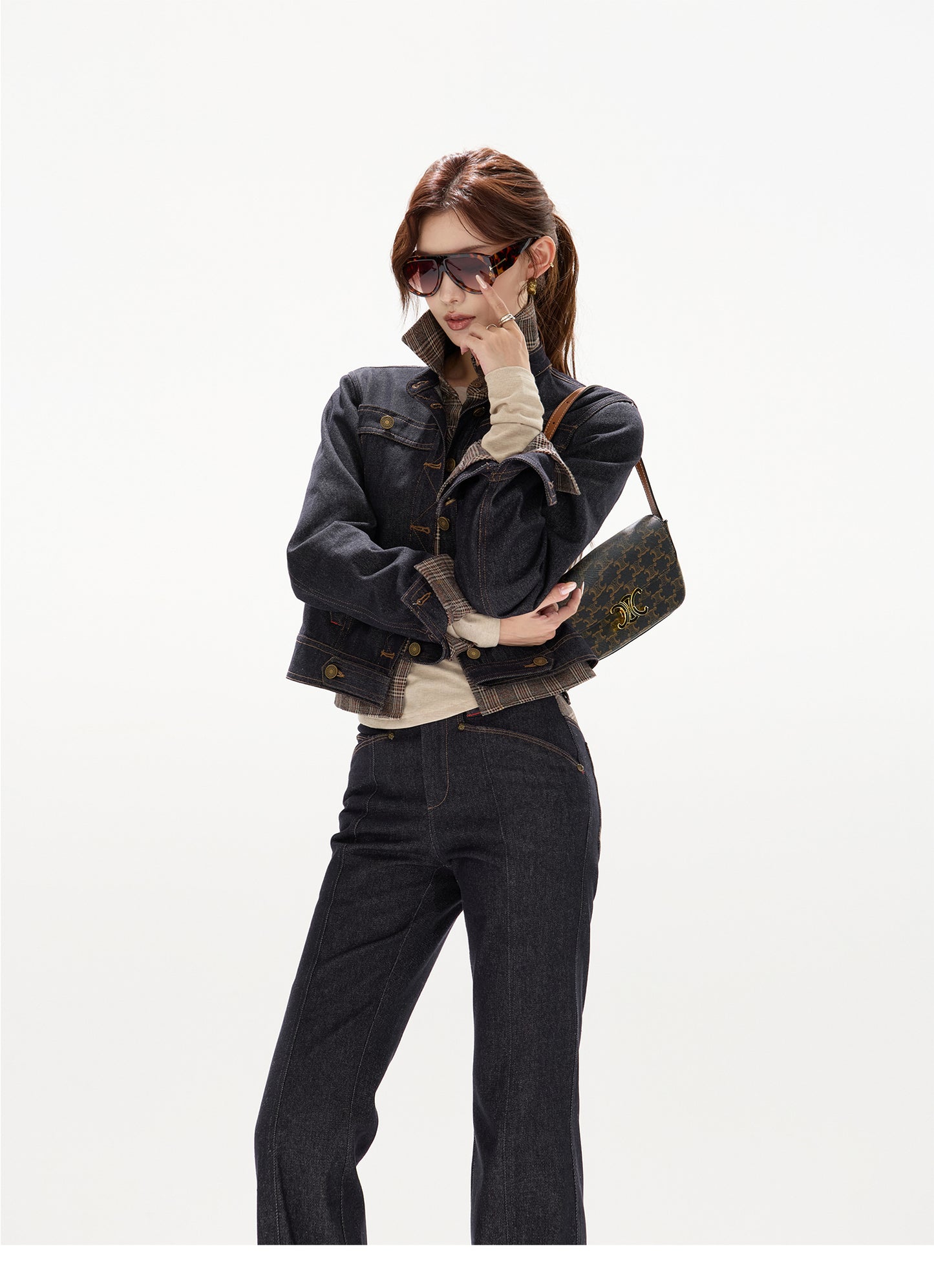 DENIM VINTAGE CONTRAST STITCH SET