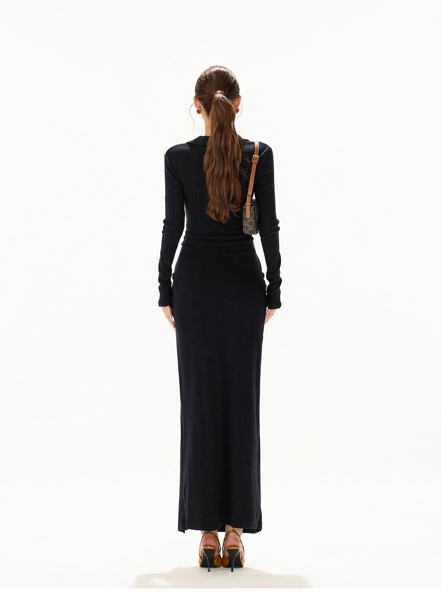 ELEGANT HIGH SLIT STRAPPY SLIM FIT ONE-PIECE