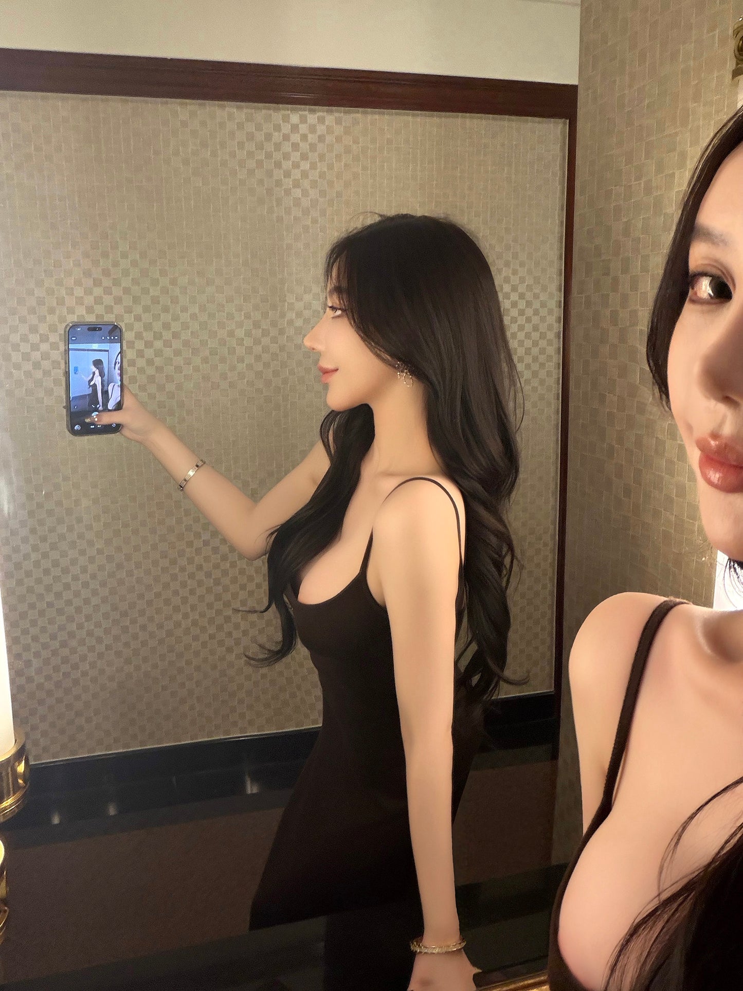 LAYERED KNIT CAMI DRESS SET