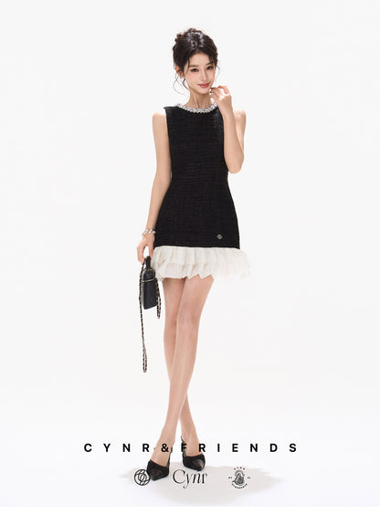 CHIC SEQUIN RUFFLE MINI DRESS
