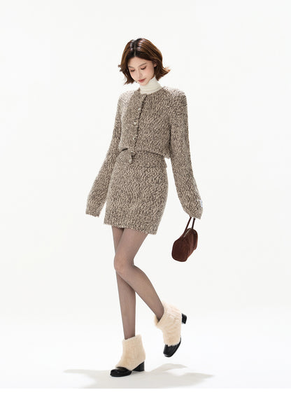 VINTAGE HANDCRAFT WOOL KNIT SET