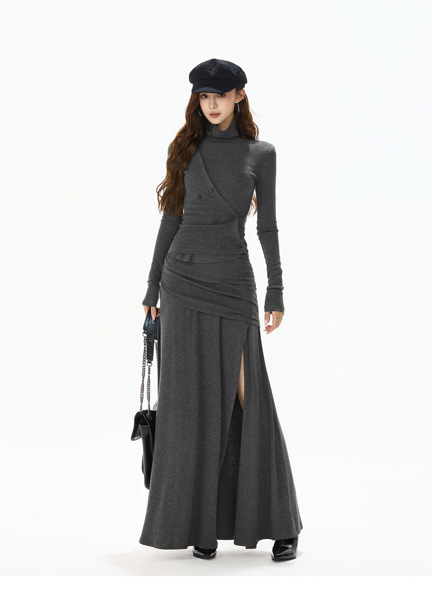 VINTAGE DOUBLE-BREASTED KNIT SET