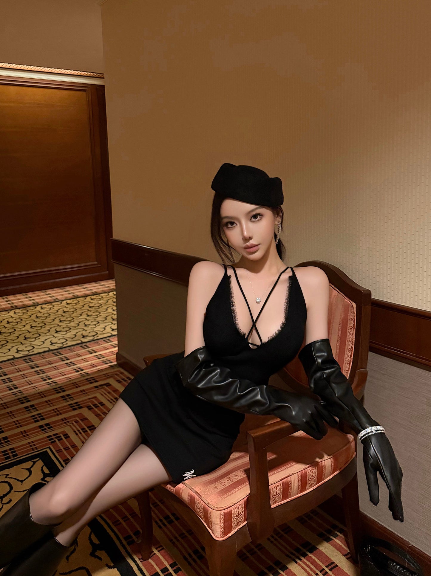ATELIER LACE CROSS KNIT CAMISOLE