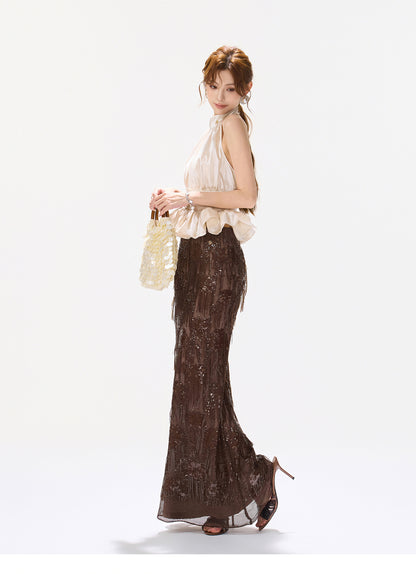 REGAL SATIN LACE SET
