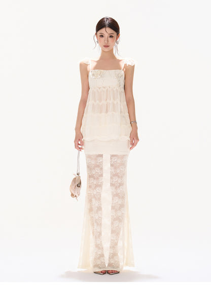 SEQUIN MESH SKIRT SET