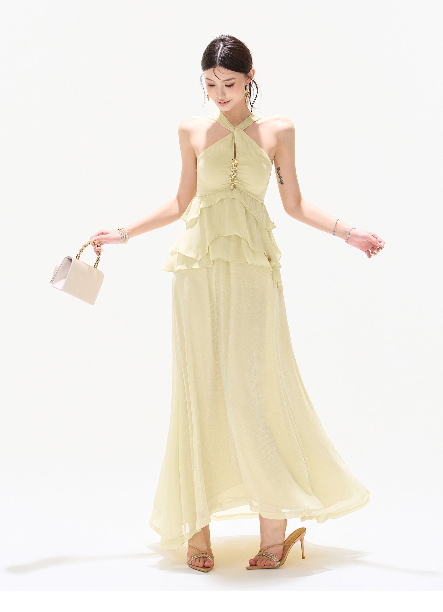 LUMINOUS VEIL DRESS