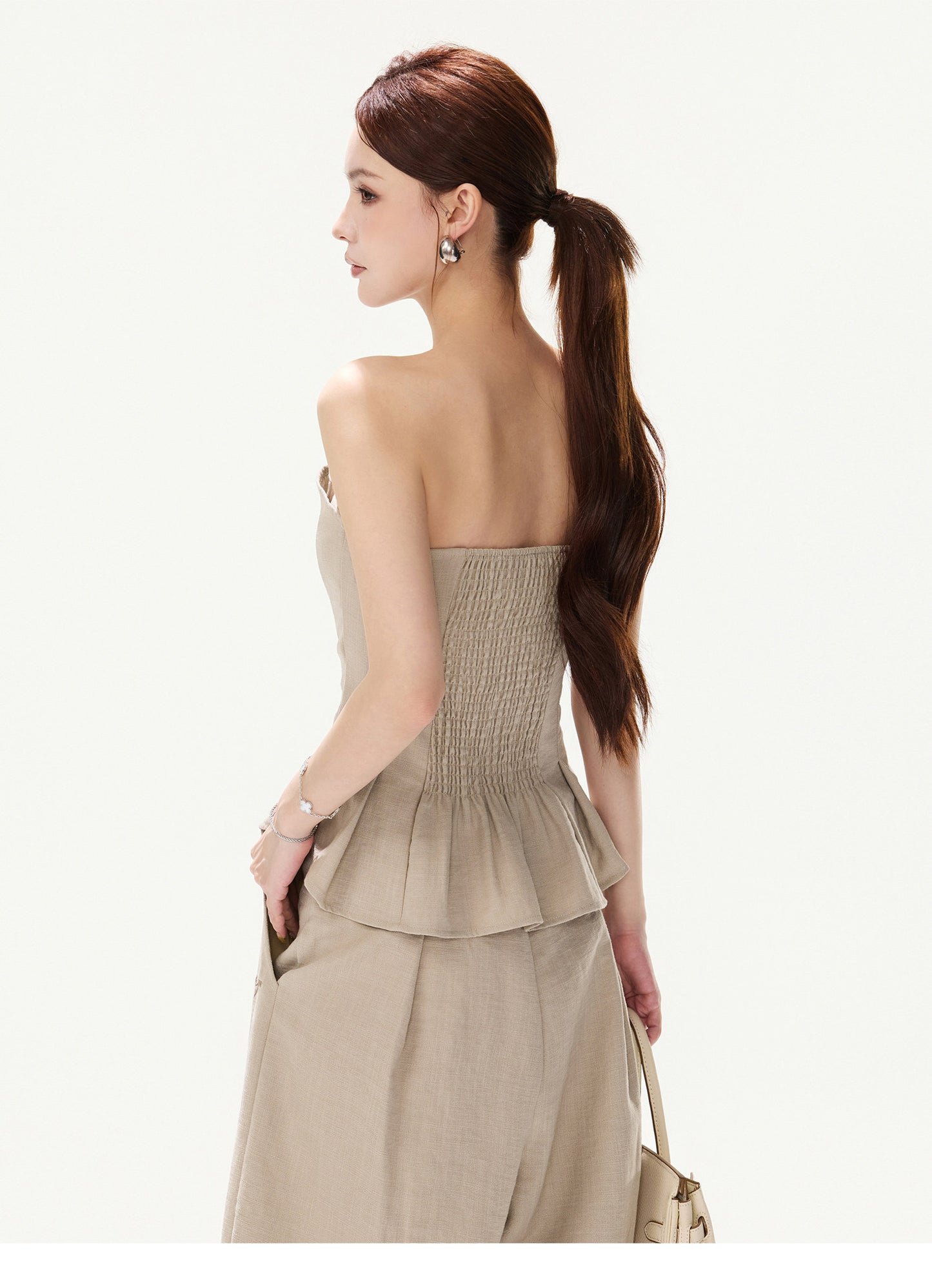 FRENCH LINEN PLEATED SET