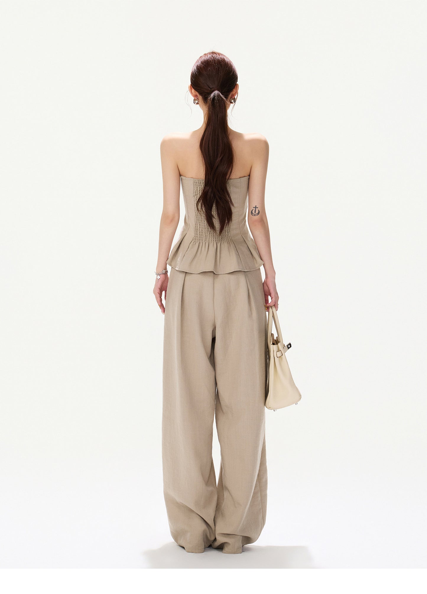 FRENCH LINEN PLEATED SET