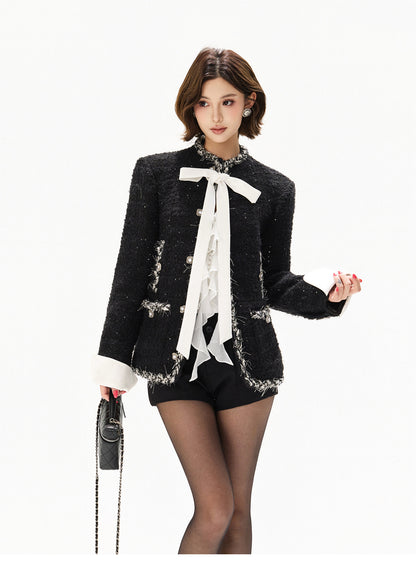 LUXE TWEED RIBBON JACKET