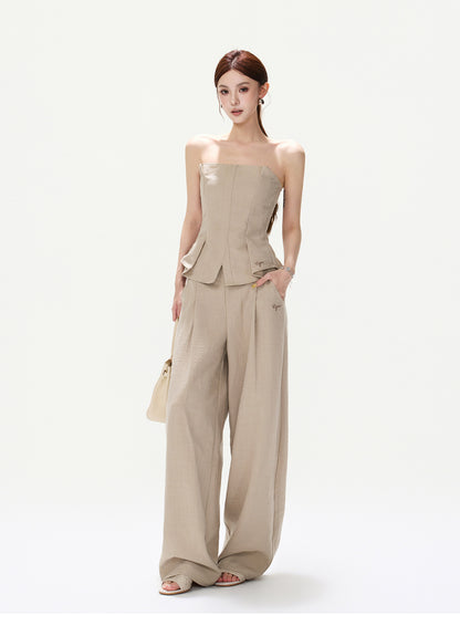 FRENCH LINEN PLEATED SET