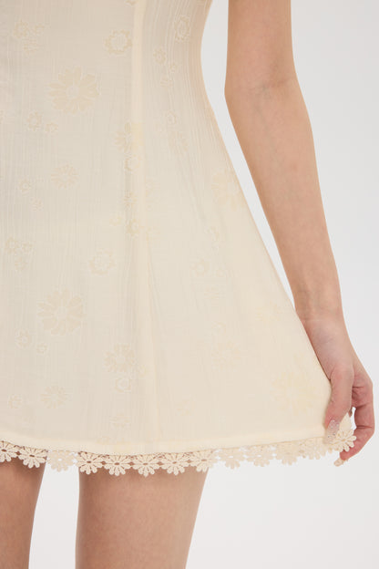 CHUNYU STYLE BEIGE LACE DRESS