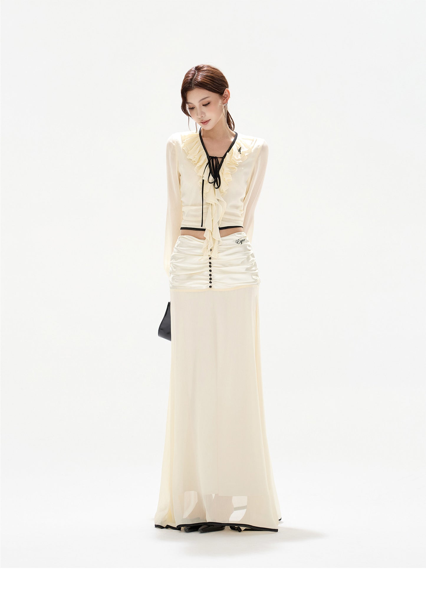 FRENCH SHEER CHIFFON SET