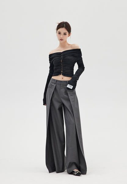 STRUCTURED TROUSERS