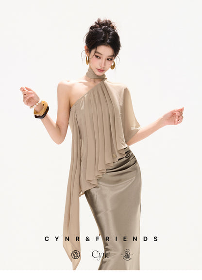 CHAMPAGNE DRAPED MERMAID SET