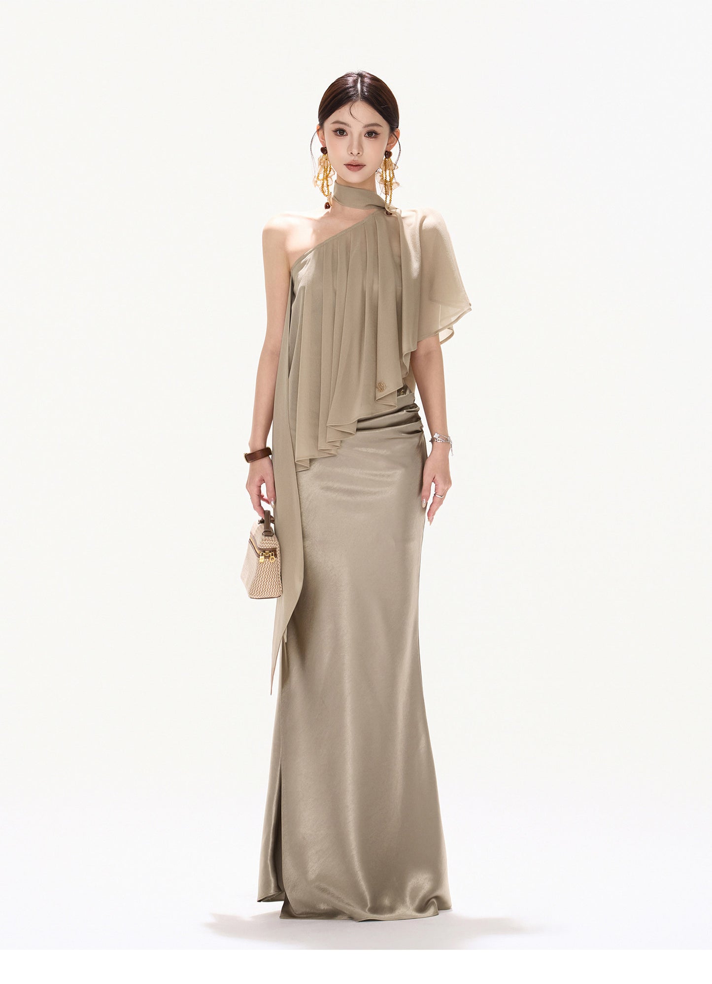 CHAMPAGNE DRAPED MERMAID SET