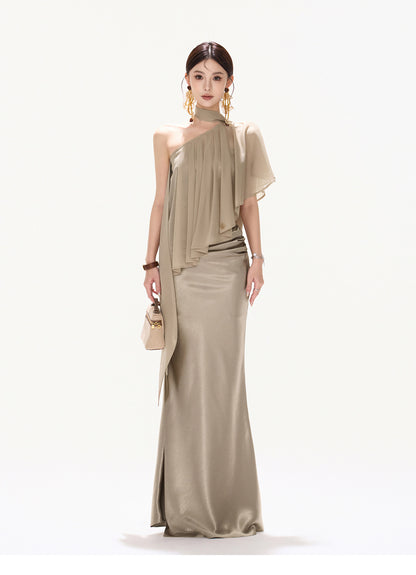 CHAMPAGNE DRAPED MERMAID SET