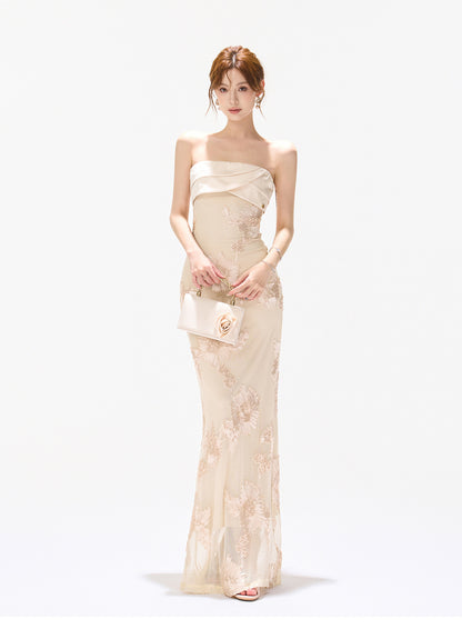 LUXE EMBROIDERY GOWN