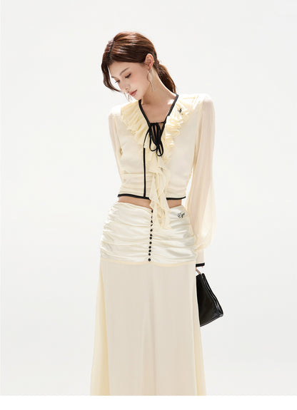 FRENCH SHEER CHIFFON SET