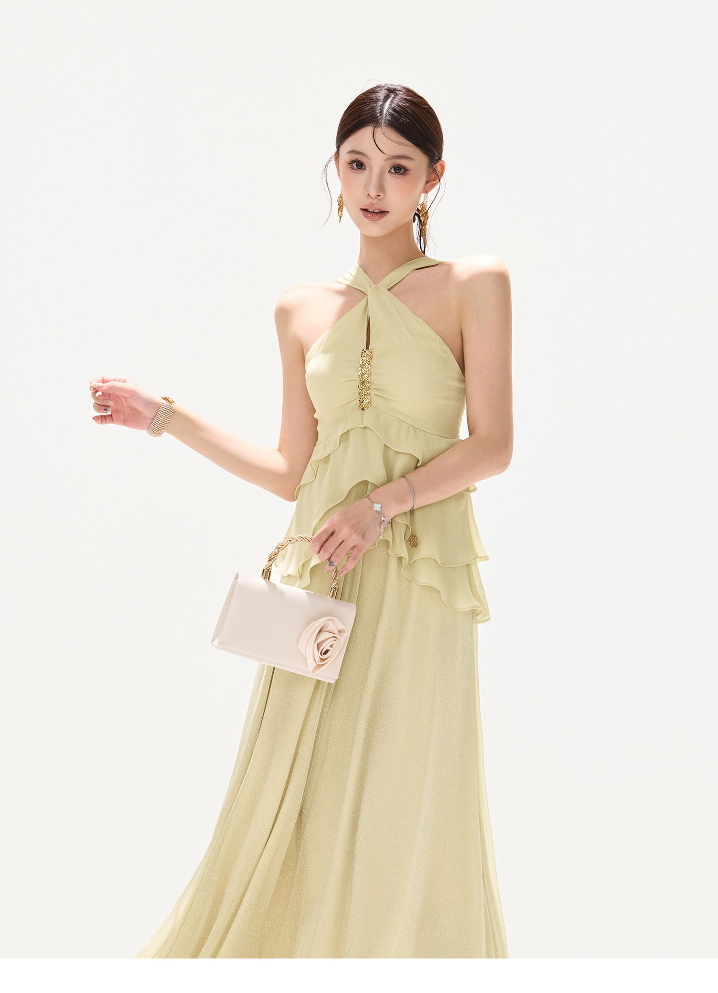 LUMINOUS VEIL DRESS