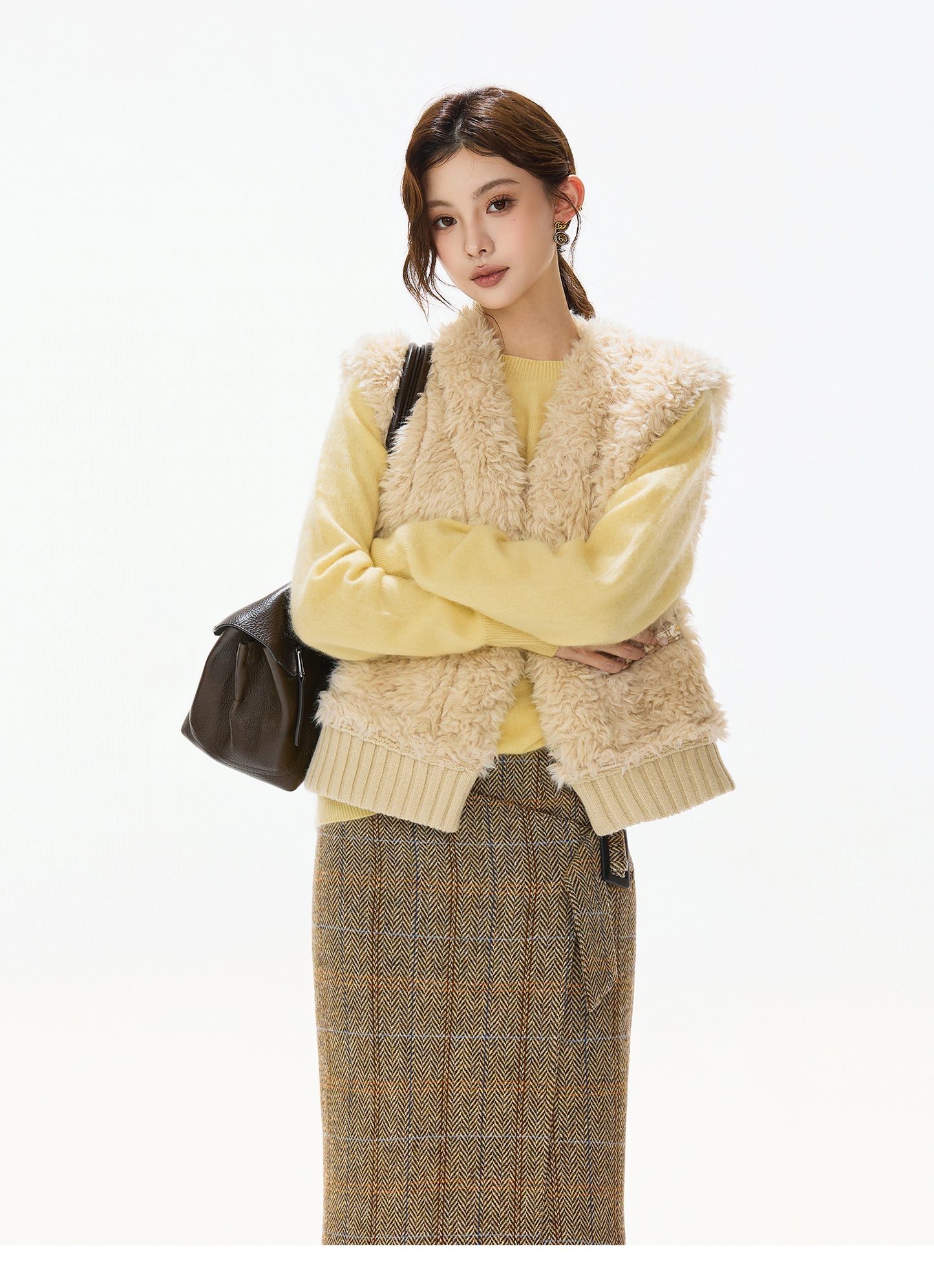 REVERSIBLE SHEARLING SUEDE VEST